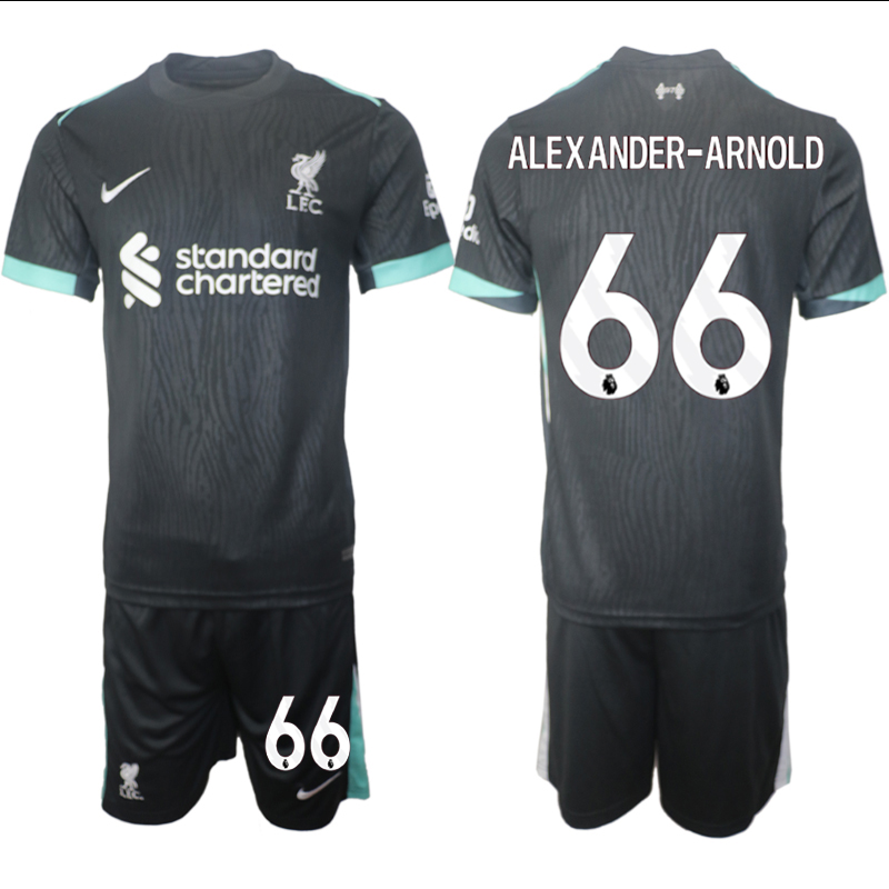 Men 2024-2025 Club Liverpool away Black #66 Soccer Jersey->indianapolis colts->NFL Jersey